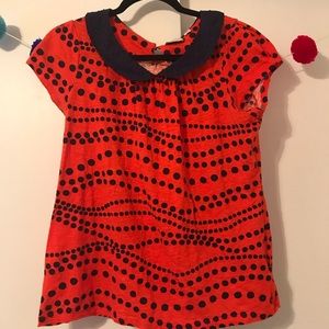 Anthropologie Postal Stamp Blouse